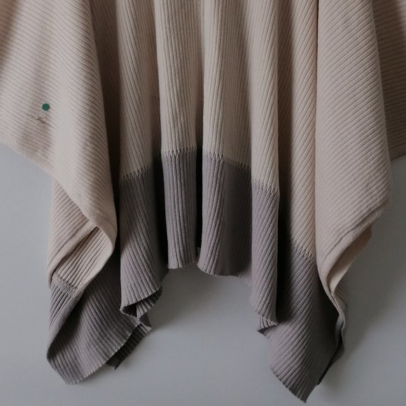 Lululemon Womens Ivory Short Sleeve Mock Neck 1/4 Zip Poncho Sweater Size OS - Picture 3 of 8